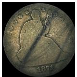 1871-S Silver Seated Liberty Half Dollar  NICELY