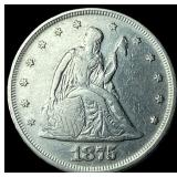 1875 Silver Twenty Cents CHOICE AU
