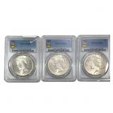 [3] 1922-1923 Silver Peace Dollar PCGS MS62