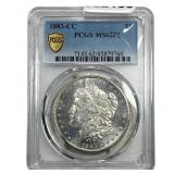 1883-CC Morgan Silver Dollar PCGS MS62 PL