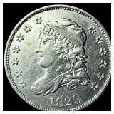 1829 Capped Bust Silver Half Dime CLOSELY  UNCIRC