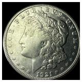 1921-S Silver Morgan Dollar CHOICE AU