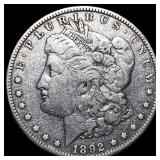 1892 Morgan Silver Dollar NEARLY UNCIRCULATED