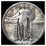 1927-S Silver Standing Liberty Quarter NEARLY UNCI