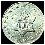 1851-O Silver Three-Cent Piece CLOSELY  UNCIRCULA