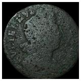 1695-1701 England Halfpenny William III  NICELY C