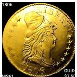 1806 $5 Gold Half Eagle UNCIRCULATED