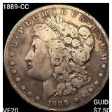 1889-CC Morgan Silver Dollar LIGHTLY CIRCULATED