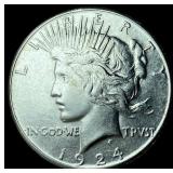 1924-S Peace Silver Dollar CLOSELY  UNCIRCULATED