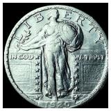 1920-S Silver Standing Liberty Quarter  CLOSELY U