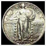 1927 Standing Liberty Silver Quarter  UNCIRCULATE