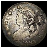 1821 Capped Bust Quarter NEARLY UNCIRCULATED