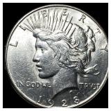 1928-S Silver Peace Dollar CLOSELY  UNCIRCULATED
