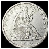 1846-O Silver Seated Liberty Half Dollar  CLOSELY