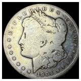 1904-S Silver Morgan Dollar LIGHTLY  CIRCULATED