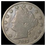 1912-S Liberty Head Nickel NICELY CIRCULATED