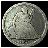 1837 Seated Liberty Dime NICELY CIRCULATED