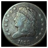 1833 Classic Head Half Cent NICELY CIRCULATED