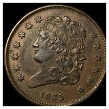 1835 Classic Head Half Cent UNCIRCULATED