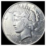1935-S Silver Peace Dollar CHOICE BU