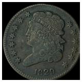 1829 Classic Head Half Cent NEARLY  UNCIRCULATED