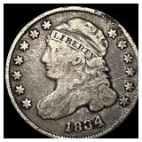 1834 Capped Bust Dime LIGHTLY CIRCULATED