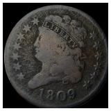 1809 Classic Head Half Cent NICELY CIRCULATED