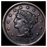 1853 Braided Hair Large Cent UNCIRCULATED