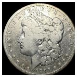 1893-CC Silver Morgan Dollar LIGHTLY  CIRCULATED