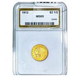 1912 $2.50 Gold Quarter Eagle NGS MS65