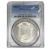 1884-O Morgan Silver Dollar PCGS MS64