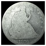 1876 Silver Seated Liberty Half Dollar NICELY  CI