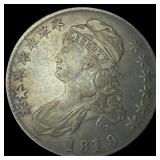 1819 Capped Bust Half Dollar NEARLY  UNCIRCULATED