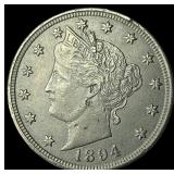 1894 Liberty Head Nickel CLOSELY UNCIRCULATED