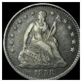 1858 Seated Liberty Half Dime LIGHTLY  CIRCULATED