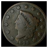 1828 Coronet Head Large Cent NICELY  CIRCULATED