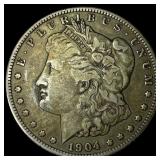 1904-S Silver Morgan Dollar ABOUT  UNCIRCULATED