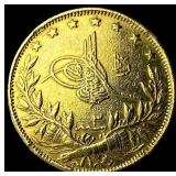 1327//4 Turkey Gold 50 Kurush HIGH GRADE