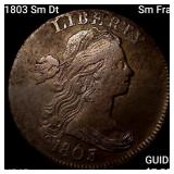 1803 Sm Dt, Sm Frac Draped Bust Large Cent NEARLY