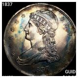 1837 Capped Bust Half Dollar CHOICE AU