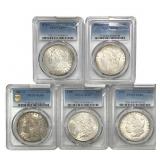[5] 1878-1891 Morgan Silver Dollar PCGS AU50-58