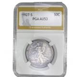 1927-S Walking Liberty Half Dollar PGA AU53