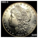 1883-S Morgan Silver Dollar CHOICE BU+