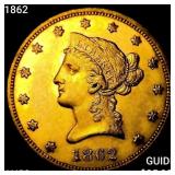 1862 $10 Gold Eagle CHOICE AU