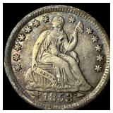1853-O Seated Liberty Half Dime NEARLY  UNCIRCULA