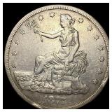 1877-S Silver Trade Dollar NEARLY  UNCIRCULATED