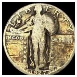 1927-S Silver Standing Liberty Quarter  LIGHTLY C
