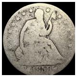 1858-O Seated Liberty Silver Half Dollar  LIGHTLY
