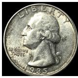 1935-D Silver Washington Quarter UNCIRCULATED