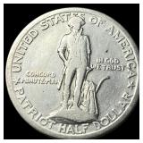1925 Silver Lexington-Concord Half Dollar  LIGHTL